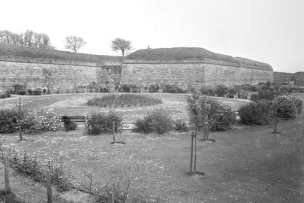 Black and white photo of flagstaff as it was years ago.