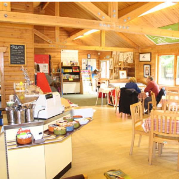 The inside of the bolam lake cafe